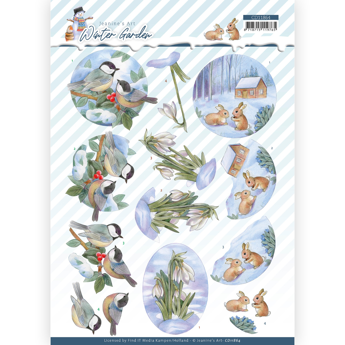 3D Cutting Sheet - Jeanine's Art - Winter Garden - Snow Drop 3D Cutting Sheet - Jeanine's Art - Winter Garden - Snow Drop
