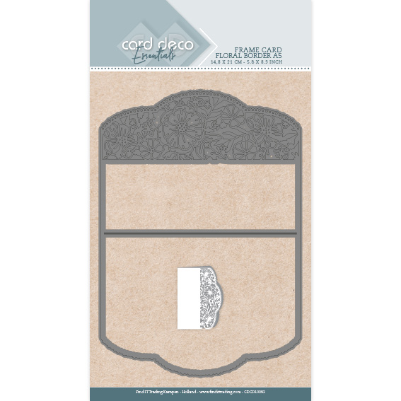 Card Deco Essentials Frame Dies - Floral Border - A5 Card Deco Essentials Frame Dies - Floral Border - A5