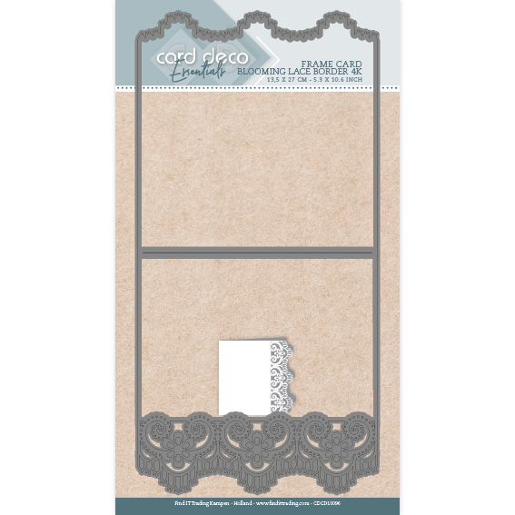 Card Deco Essentials Frame Dies - Blooming Lace Border - 4K Card Deco Essentials Frame Dies - Blooming Lace Border - 4K
