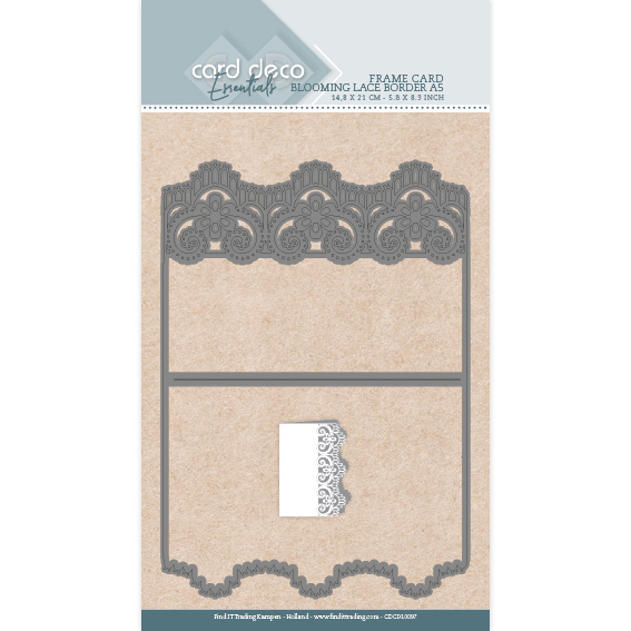 Card Deco Essentials Frame Dies - Blooming Lace Border - A5 Card Deco Essentials Frame Dies - Blooming Lace Border - A5
