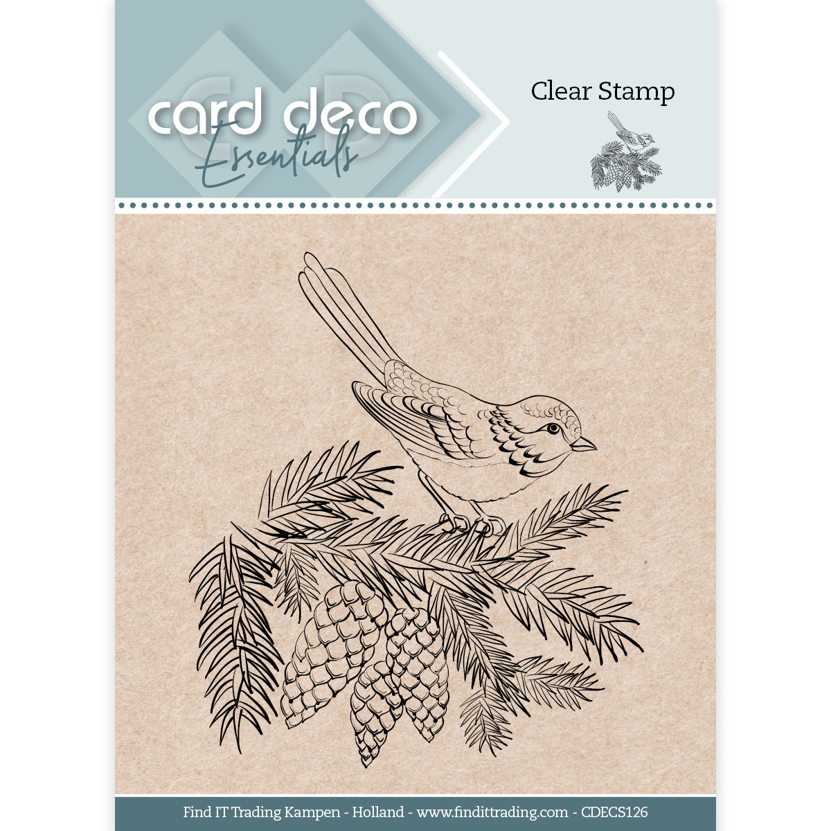 Card Deco Essentials Clear Stamps - Winter Bird Card Deco Essentials Clear Stamps - Winter Bird