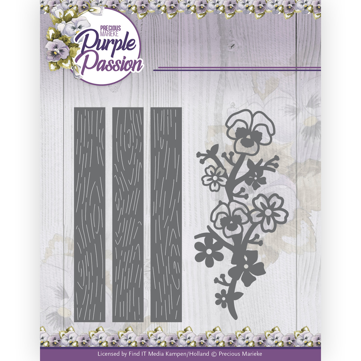 Dies - Precious Marieke - Purple Passion - Fence with Pansies Dies - Precious Marieke - Purple Passion - Fence with Pansies
