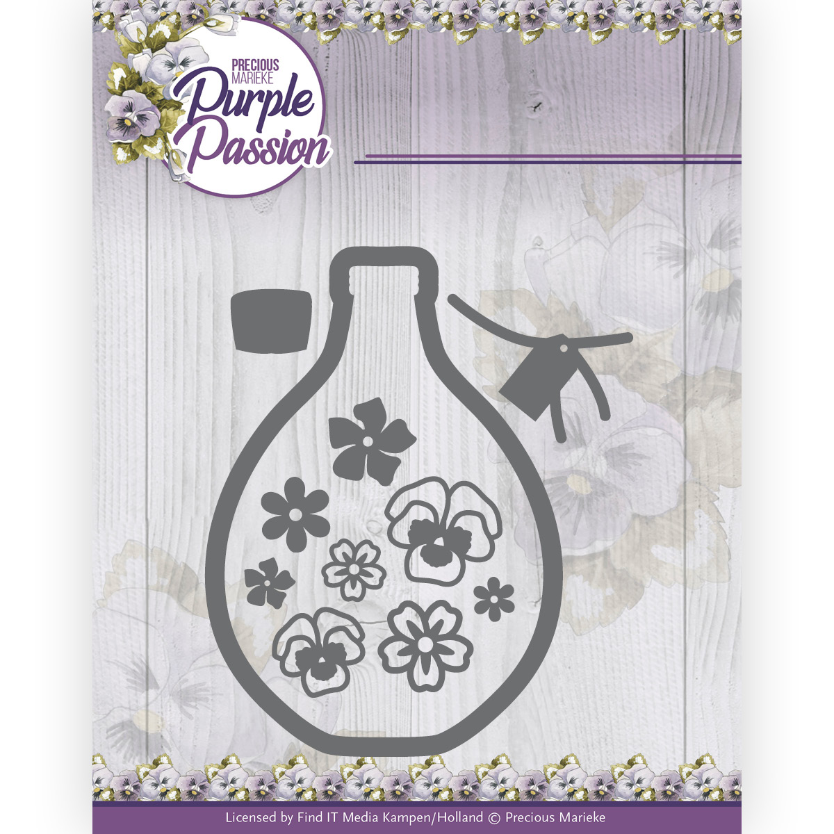 Dies - Precious Marieke - Purple Passion - Vase with Pansies Dies - Precious Marieke - Purple Passion - Vase with Pansies