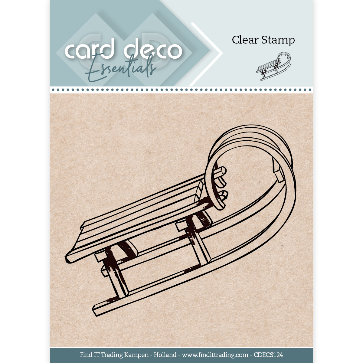 Card Deco Essentials Clear Stamps - Sledge Card Deco Essentials Clear Stamps - Sledge