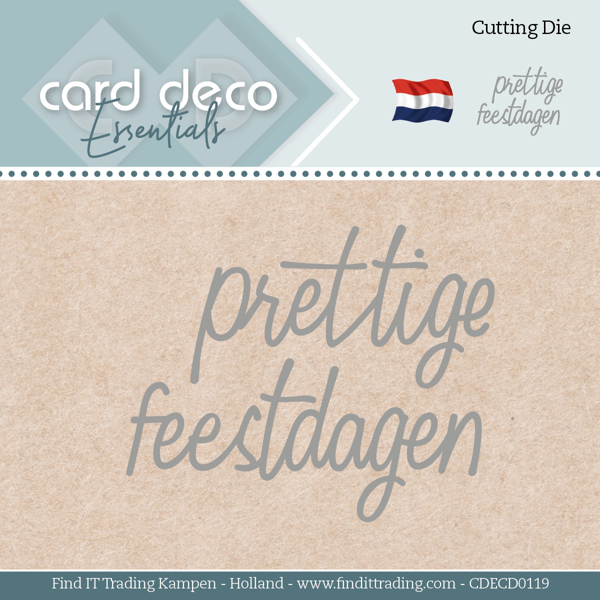 Card Deco Essentials - Dies - Prettige Feestdagen