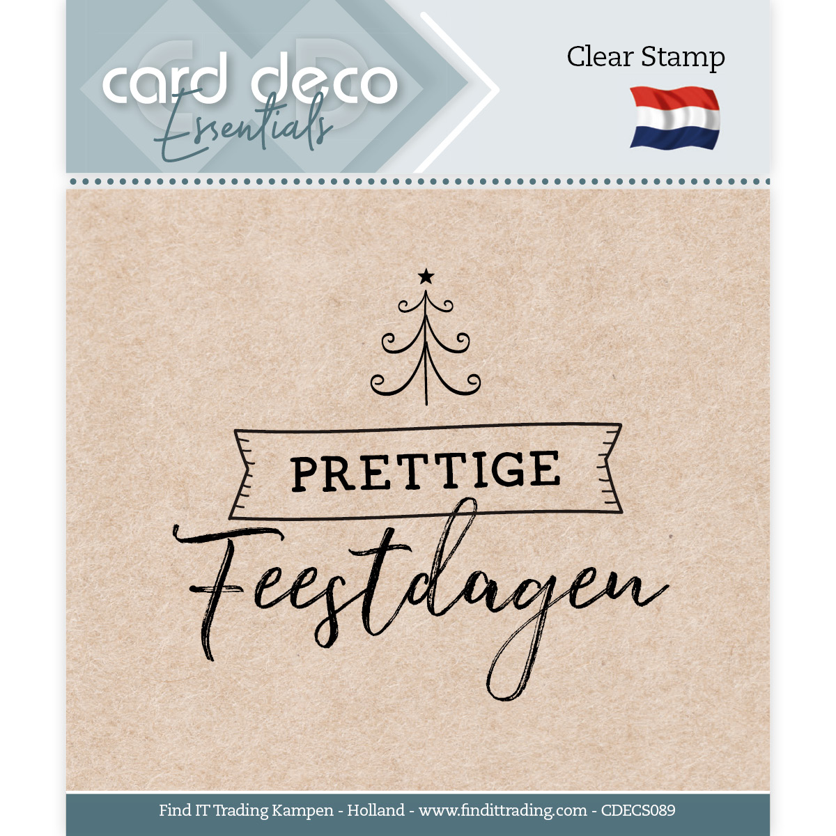 Card Deco Essentials - Clear Stamps - Prettige feestdagen Card Deco Essentials - Clear Stamps - Prettige feestdagen