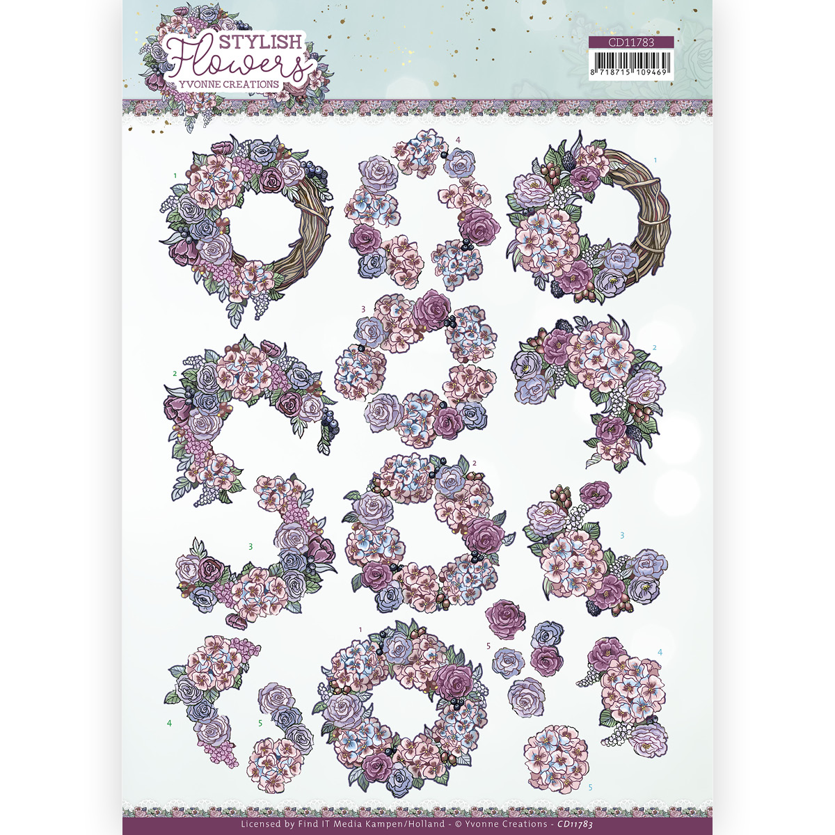 3D Cutting Sheet - Yvonne Creations - Stylish Flowers - Romantic Roses 3D Cutting Sheet - Yvonne Creations - Stylish Flowers - Romantic Roses