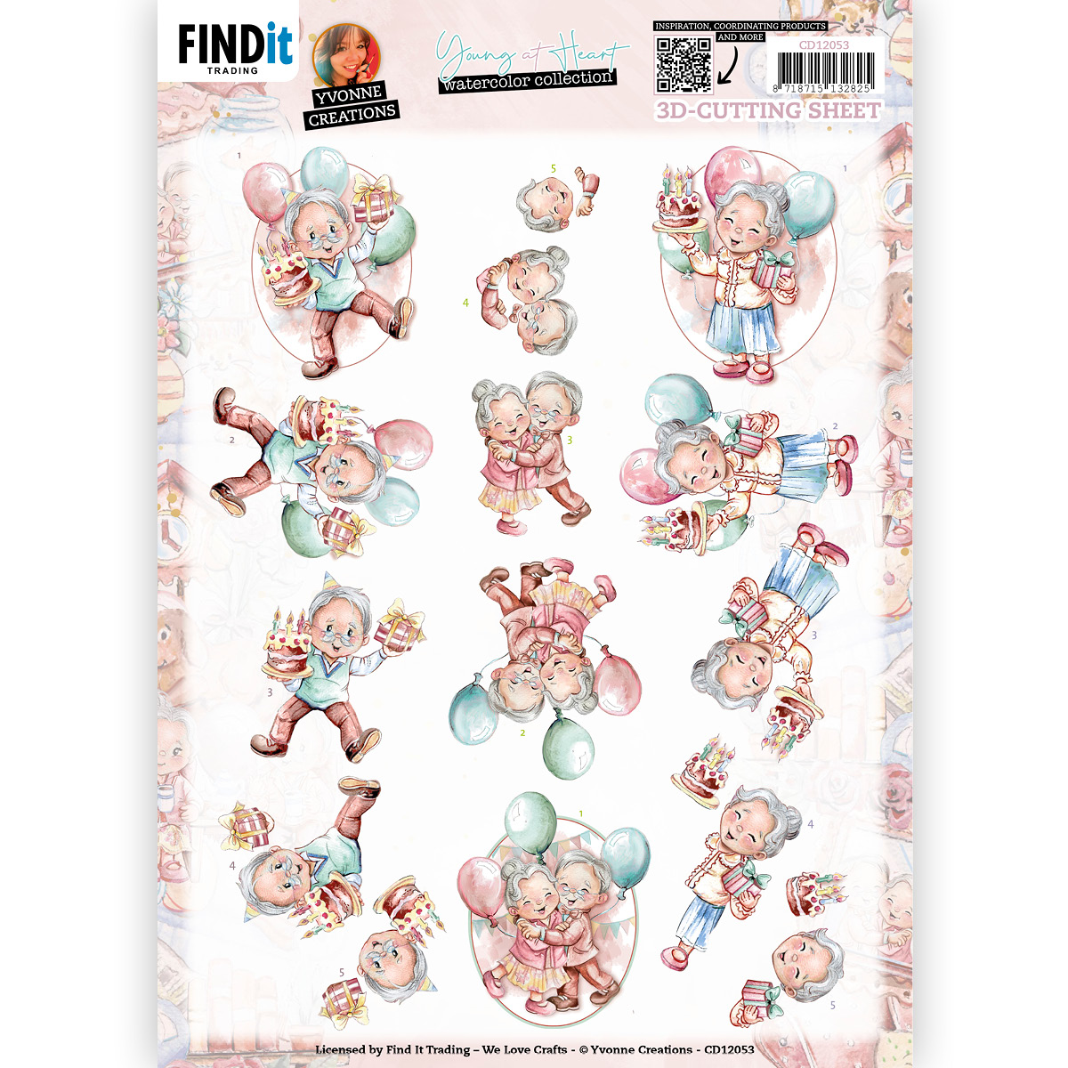 3D Cutting Sheet - Yvonne Creations - Young at Heart - Party