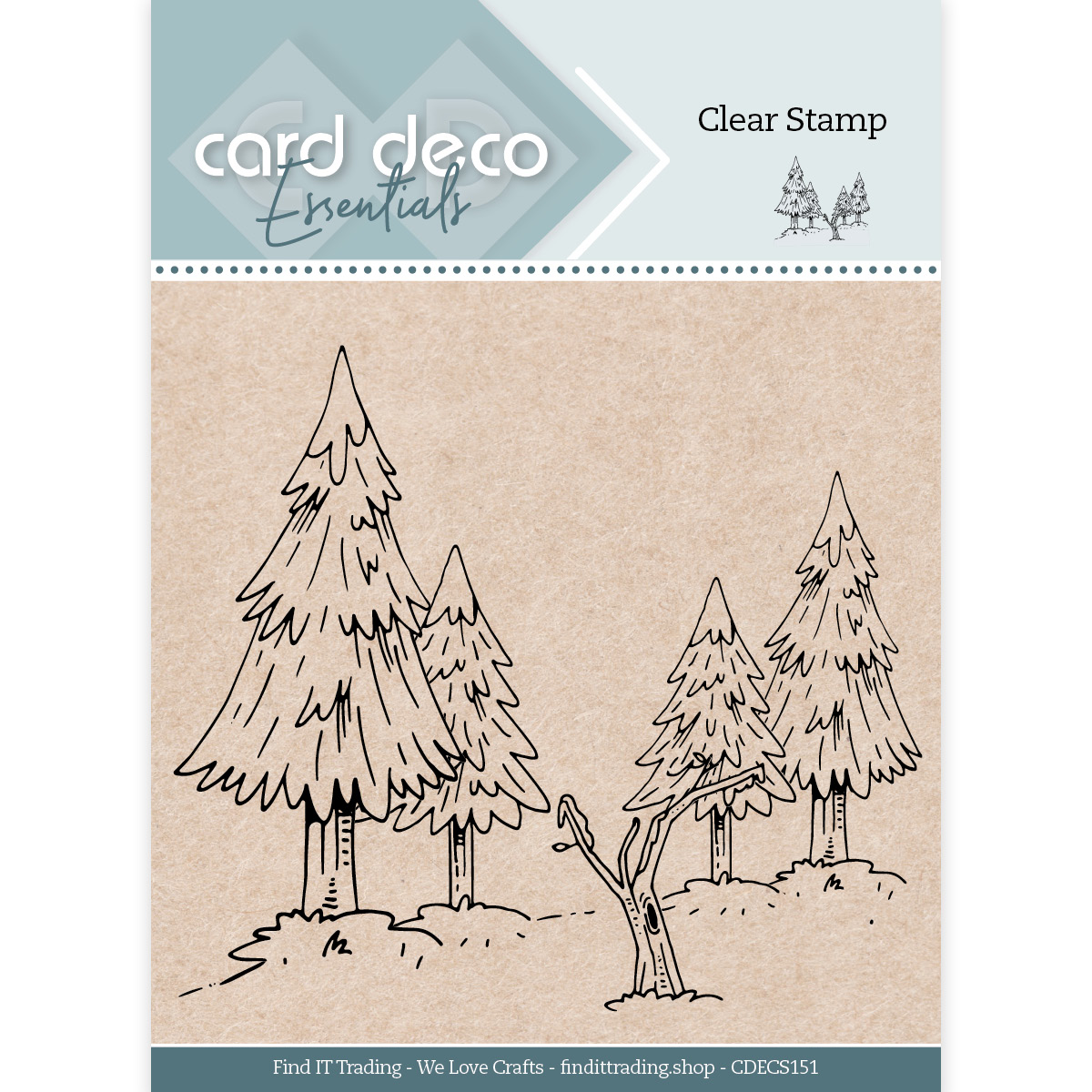Card Deco Essentials - Clear Stamp - Winter Forest Card Deco Essentials - Clear Stamp - Winter Forest