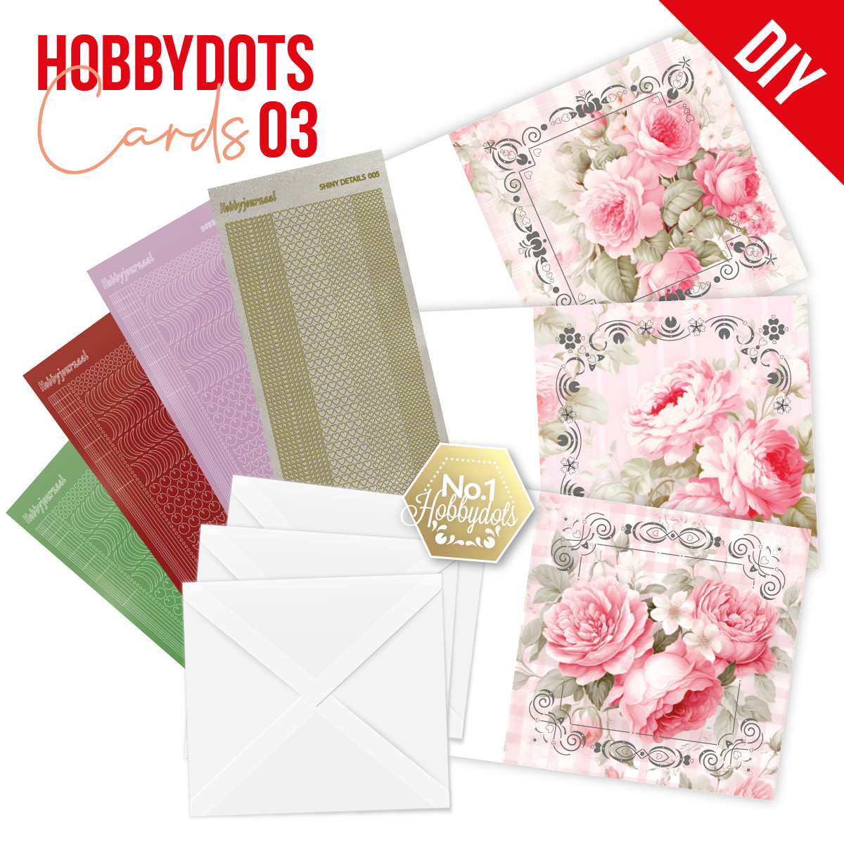 Dot and Do Cards - Pink Roses Dot and Do Cards - Pink Roses