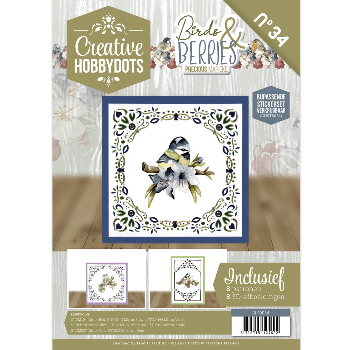 Creative Hobbydots 34 - Precious Marieke - Birds and Berries