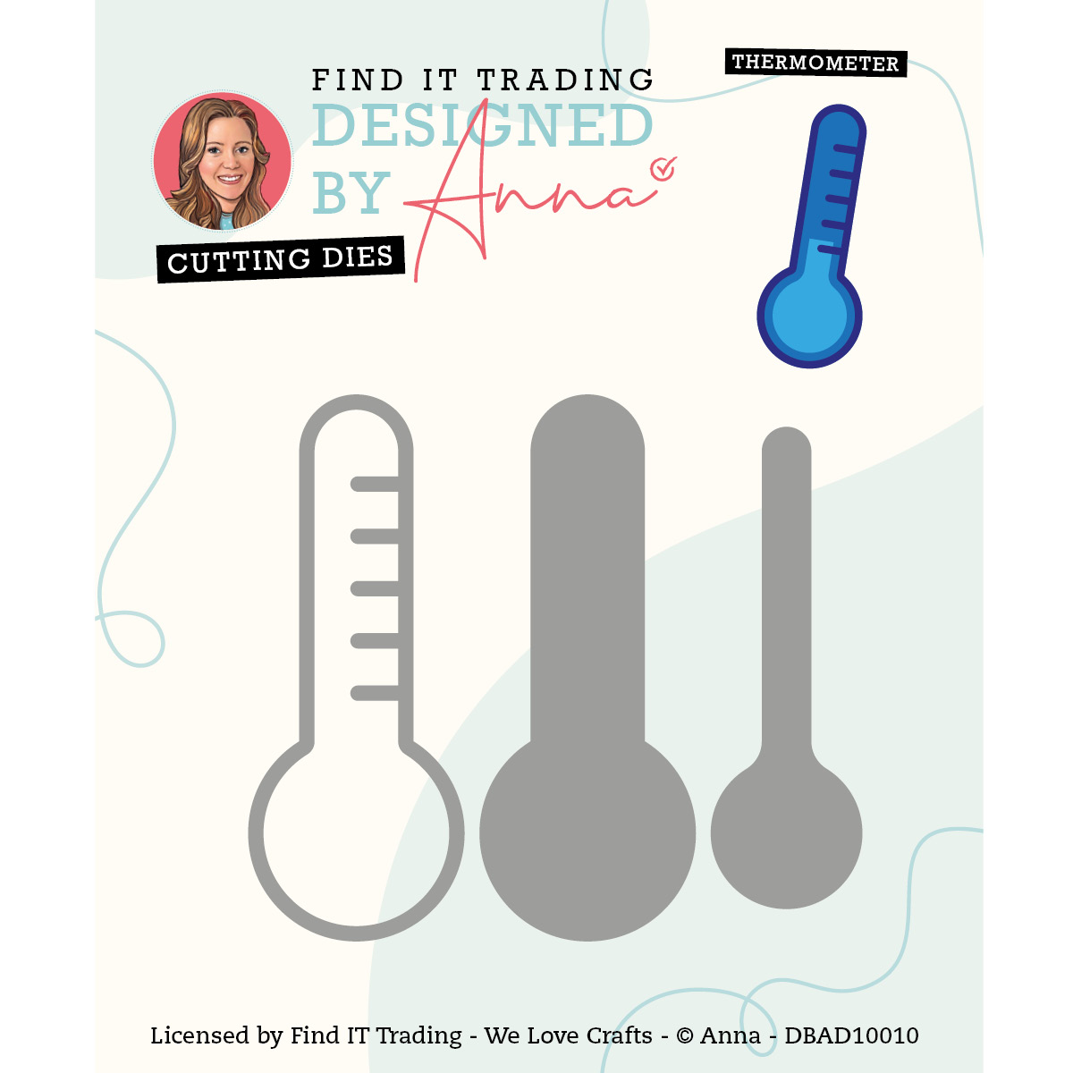 Designed by Anna - Mix and Match Cutting Dies - THERMOMETER Designed by Anna - Mix and Match Cutting Dies - THERMOMETER