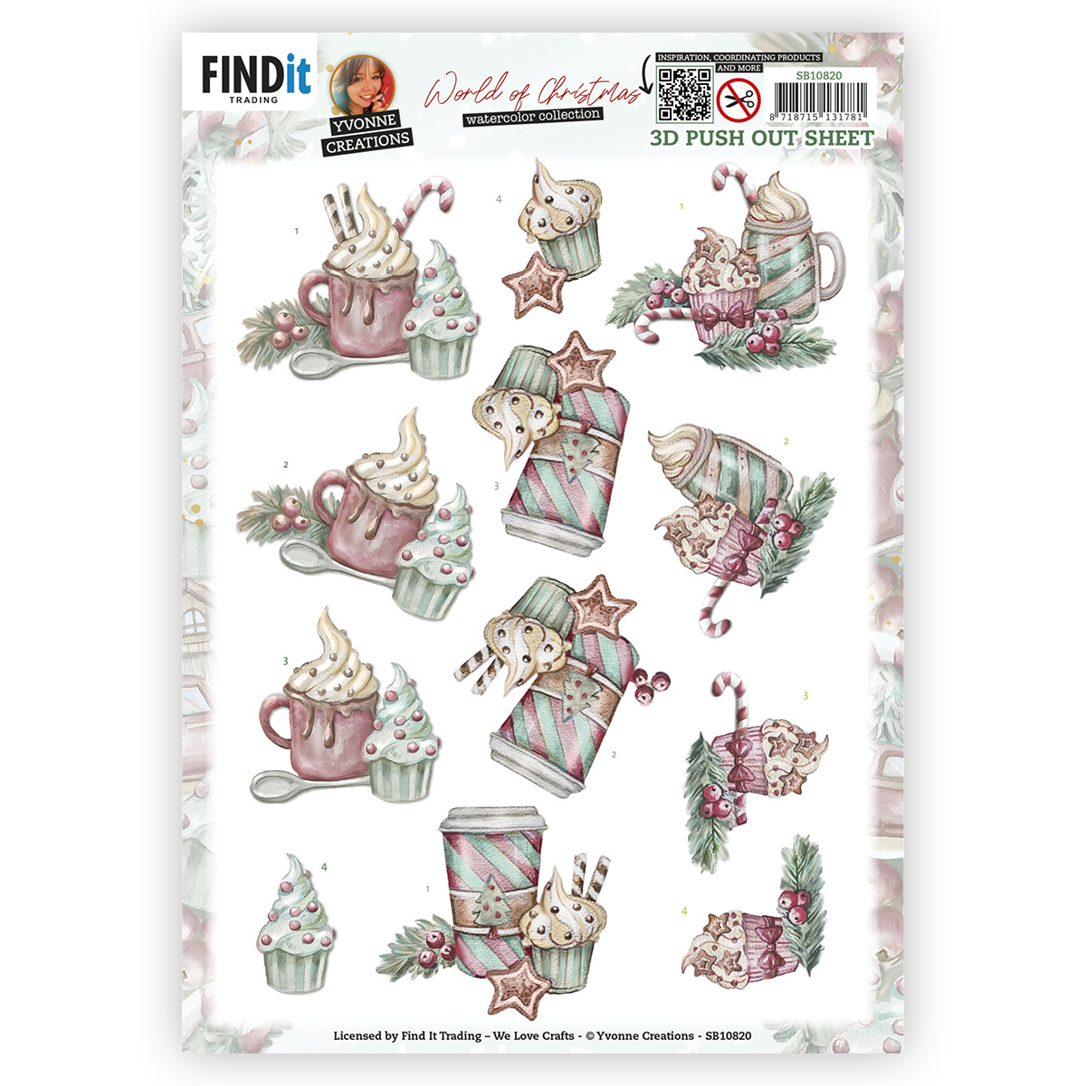 3D Push-Out - Yvonne Creations - World of Christmas - Hot Chocolate 3D Push-Out - Yvonne Creations - World of Christmas - Hot Chocolate