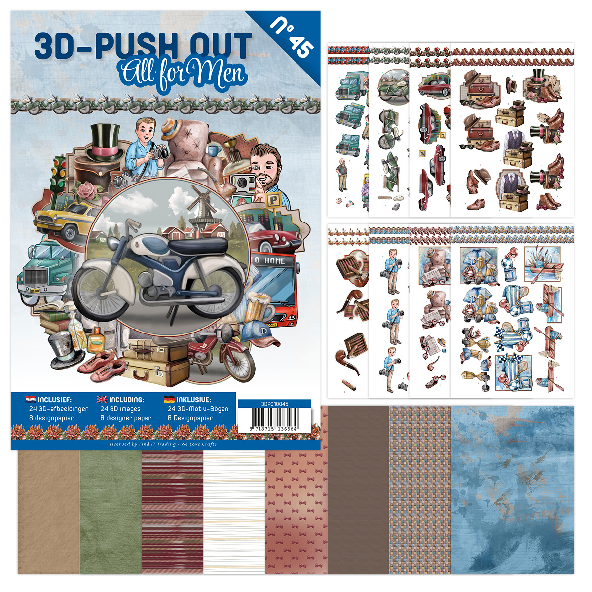 3D Push-Out Book 45 - Alles voor mannen 3D Push-Out Book 45 - Alles voor mannen