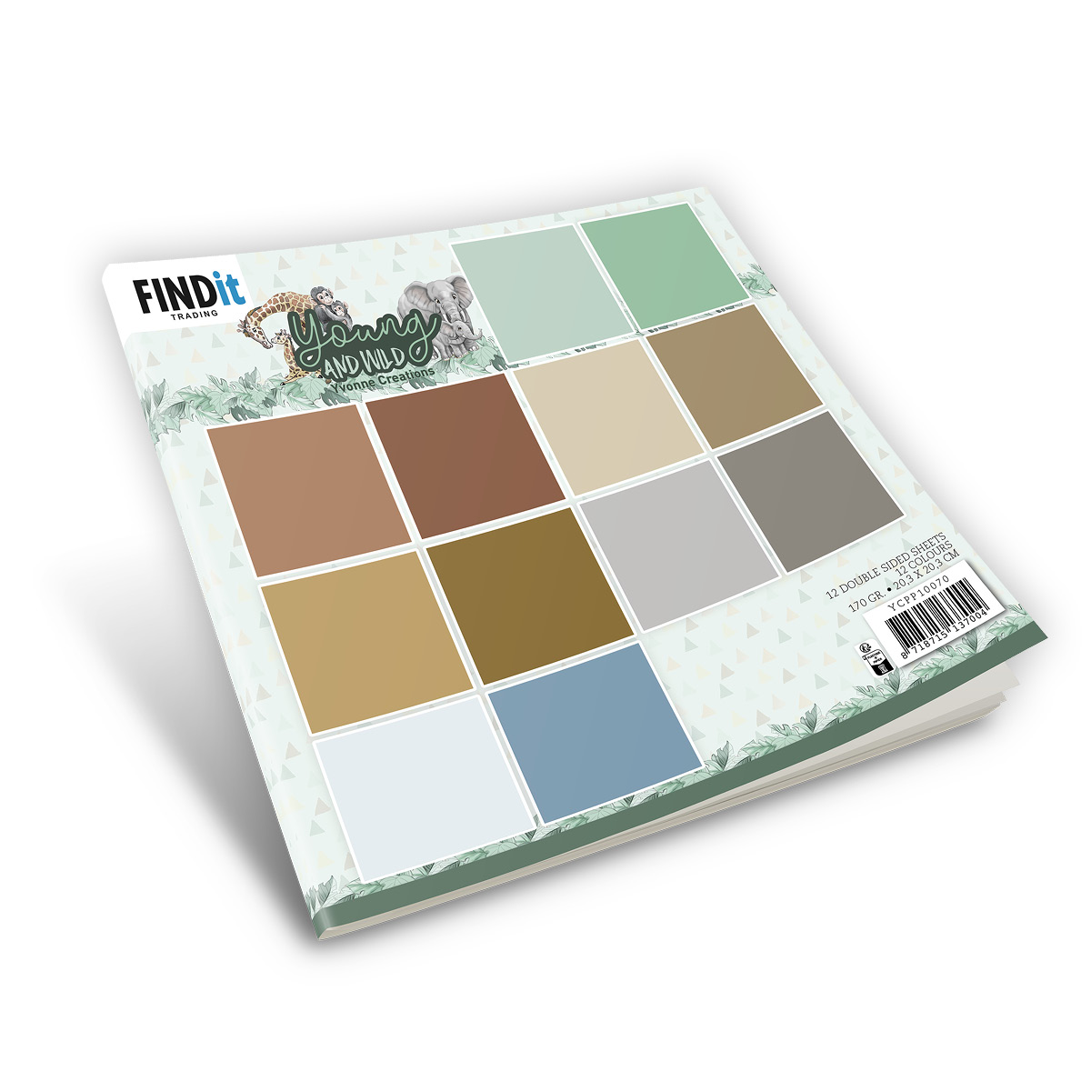 Paperpack - Yvonne Creations - Young and Wild - Solid Colours Paperpack - Yvonne Creations - Young and Wild - Solid Colours