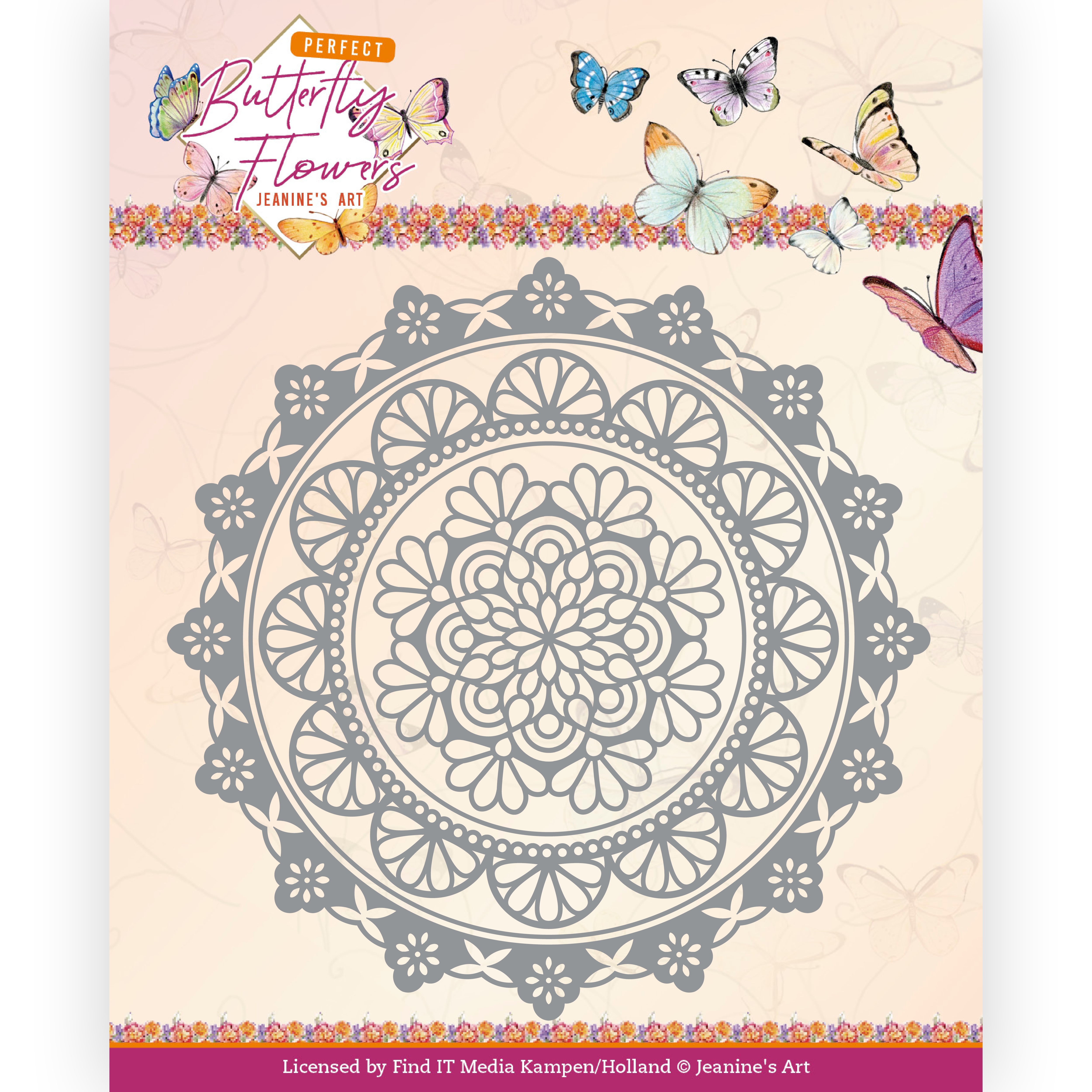 Dies - Jeanine's Art - Perfect Butterfly Flowers - Mandala Circle